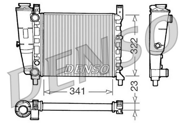 RADİATOR. ENGİNE COOLİNG FIAT UNO 146 83-00