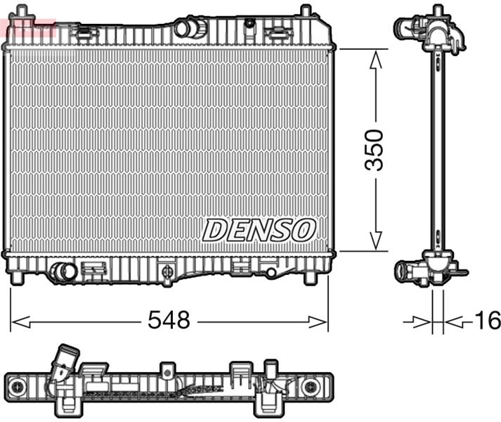 MOTOR SU RADYATORU FIESTA 08 12 VI 08 1.4 EFI AT 1.4 1.6 OTOMATIK ŞANZIMAN 350 538 16