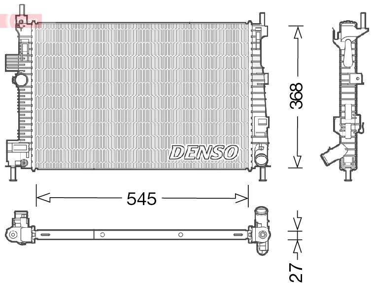 RADİATOR. ENGİNE COOLİNG FORD C-MAX II 10-