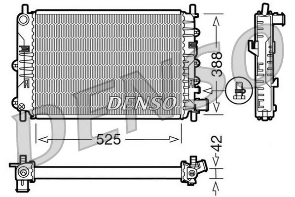 RADİATOR. ENGİNE COOLİNG FORD ESCORT V 90-95