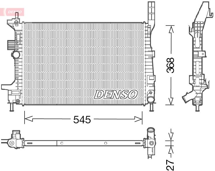 MOTOR SU RADYATORU FUCUS III 1.5TDCI 1.6TDCI 95PS 115PS 12 YENI CONNECT 14 1.5TDCI 1.6 TDCI OLCU 545 358 26