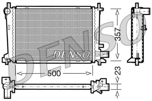RADİATOR. ENGİNE COOLİNG FORD FIESTA II 83-95
