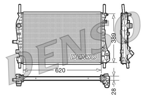 RADİATOR. ENGİNE COOLİNG FORD MONDEO III 00-07