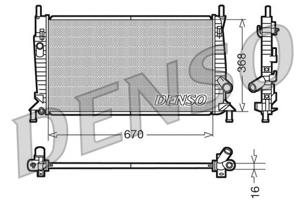 RADİATOR. ENGİNE COOLİNG FORD C-MAX I 07-10