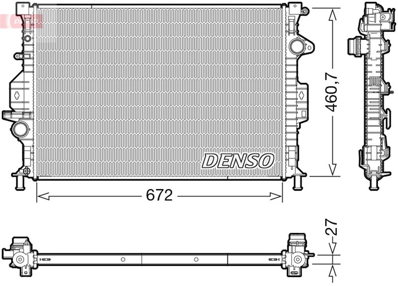 RADİATOR. ENGİNE COOLİNG FORD KUGA II 12-
