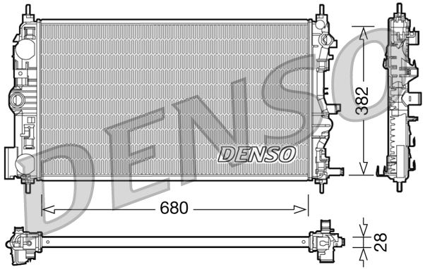 RADİATOR. ENGİNE COOLİNG CHEVROLET CRUZE 09-