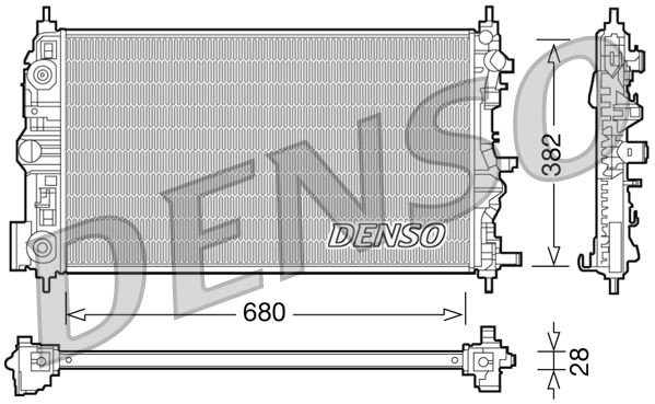 RADİATOR. ENGİNE COOLİNG CHEVROLET CRUZE 09-