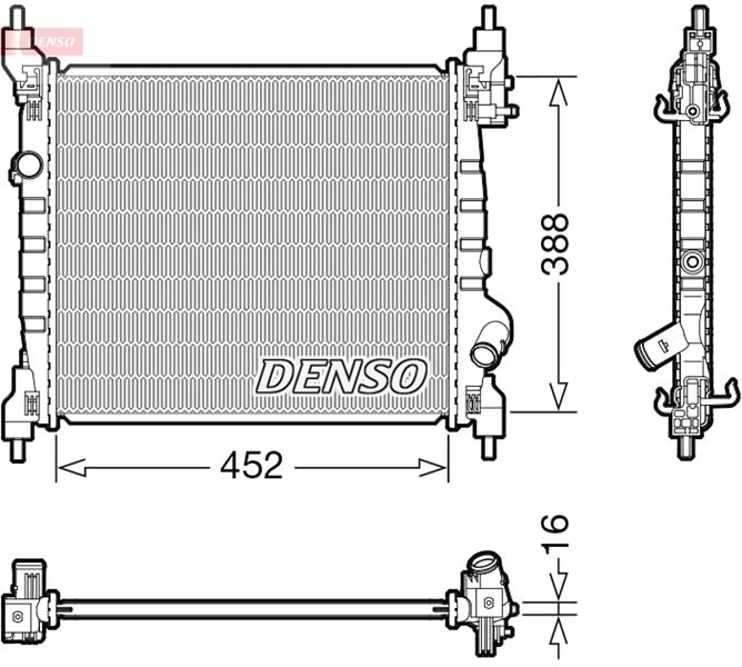 RADİATOR. ENGİNE COOLİNG CHEVROLET SPARK 10-