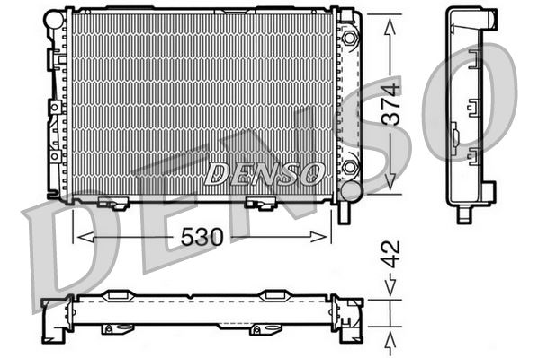 RADIATOR MERCEDES-BENZ E-CLASS 124 92-96