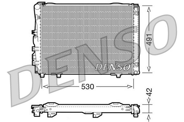 RADİATOR. ENGİNE COOLİNG MERCEDES-BENZ E-CLASS 124 92-96