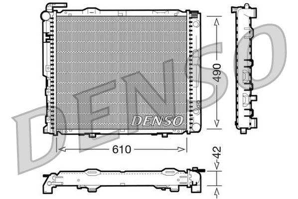 RADİATOR. ENGİNE COOLİNG MERCEDES-BENZ E-CLASS 124 92-96