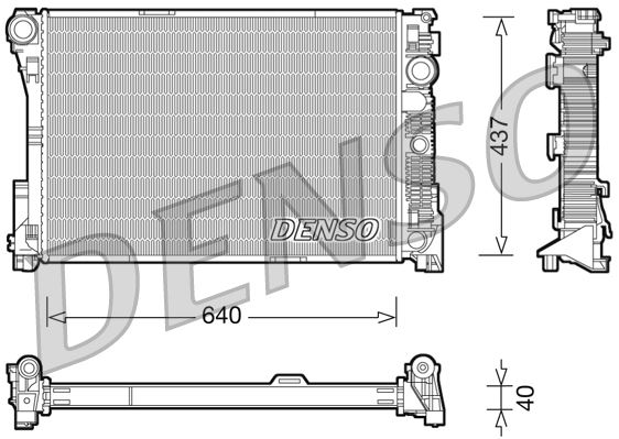 RADİATOR. ENGİNE COOLİNG MERCEDES-BENZ C-CLASS 204 07-14