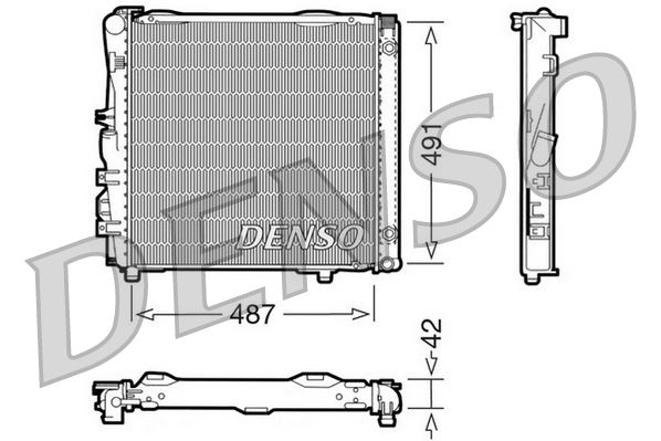 RADİATOR. ENGİNE COOLİNG MERCEDES-BENZ S-CLASS W126 79-91