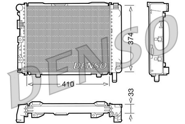 RADİATOR. ENGİNE COOLİNG MERCEDES-BENZ 190 W201 82-93