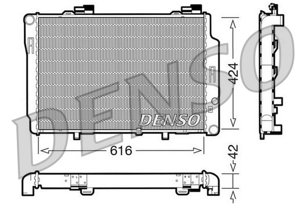 RADİATOR. ENGİNE COOLİNG MERCEDES-BENZ C-CLASS 202 93-01