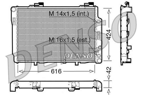 RADİATOR. ENGİNE COOLİNG MERCEDES-BENZ C-CLASS 202 93-01