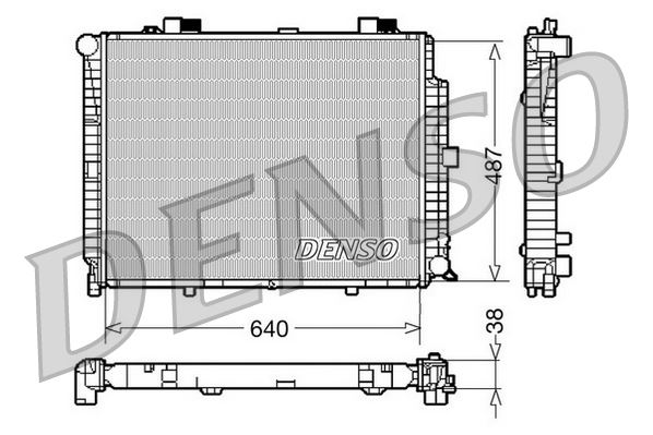 RADİATOR. ENGİNE COOLİNG MERCEDES-BENZ E-CLASS 210 95-03