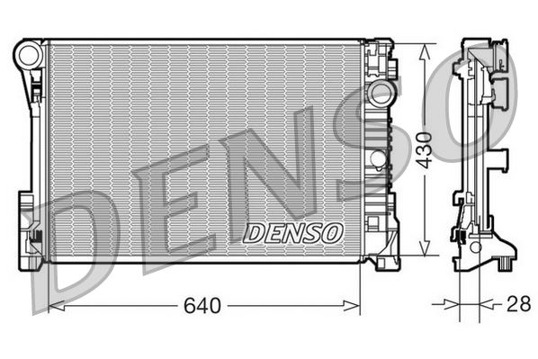 RADİATOR. ENGİNE COOLİNG MERCEDES-BENZ C-CLASS 204 07-14