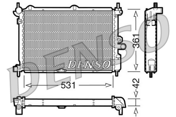 RADİATOR. ENGİNE COOLİNG OPEL ASTRA F 91-01