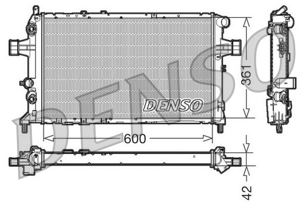 RADİATOR. ENGİNE COOLİNG OPEL ASTRA G 98-09