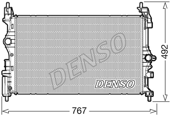 RADİATOR. ENGİNE COOLİNG OPEL CORSA E 14-