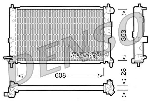 RADİATOR. ENGİNE COOLİNG OPEL VECTRA B 95-03