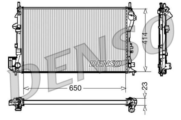 RADYATÖR VECTRA C-SIGNUM 1.6-1.8 16V 02 AC KLİMASIZ MEK 650X405X23 8MK376771201