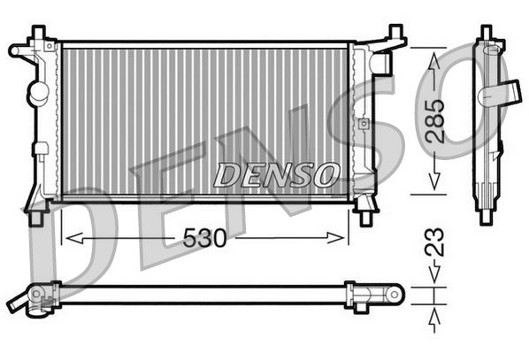 RADİATOR. ENGİNE COOLİNG CHEVROLET CORSA 94-02