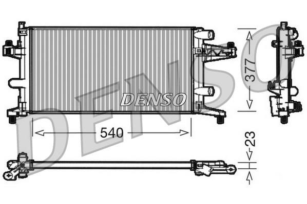 RADYATÖR CORSA C-COMBO-TIGRA 1.0-1.2-1.2 16V-1.4-1.4 16V AC KLİMASIZ MEK 545X359X23 1300236-9201955-25555161-24445162