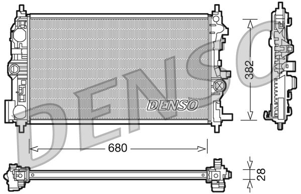 SU RADYATÖRÜ ASTRA J 10 15 ZAFIRA C 12 19 1.6-1.7-2.0 CDTI DTH-DTL-DTJ