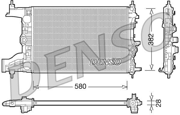 RADİATOR. ENGİNE COOLİNG OPEL ASTRA J 09-16
