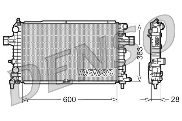 RADİATOR. ENGİNE COOLİNG OPEL ASTRA H 04-14