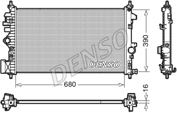 RADİATOR. ENGİNE COOLİNG OPEL INSIGNIA A 08-17