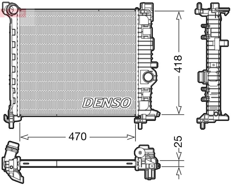 RADİATOR. ENGİNE COOLİNG OPEL MERIVA B 10-17