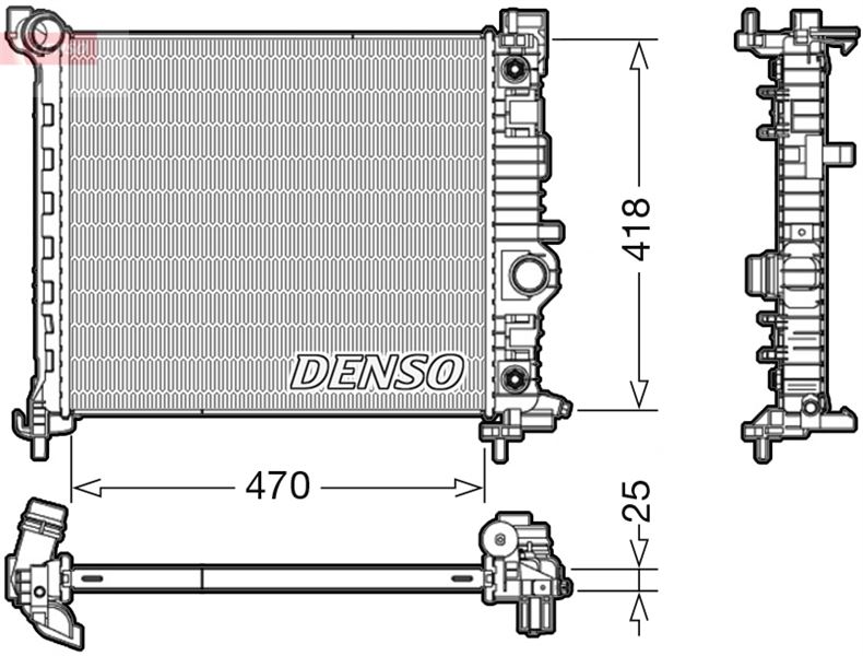 RADİATOR. ENGİNE COOLİNG OPEL MERIVA B 10-17