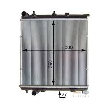 RADYATÖR C2-C3-207-1007 1.4-1.4 16V-1.6 16V-1.4HDI KLİMASIZ MEK 398X380X23