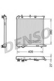 RADYATÖR C2-C3-207-1007 1.4-1.4 16V-1.6 16V-1.4HDI KLİMASIZ MEK 398X380X23