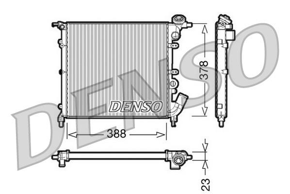 RADİATOR. ENGİNE COOLİNG RENAULT 19 I 88-92