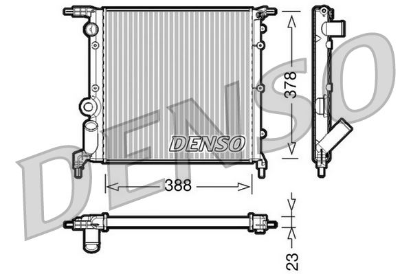 RADİATOR. ENGİNE COOLİNG RENAULT 19 I 88-92