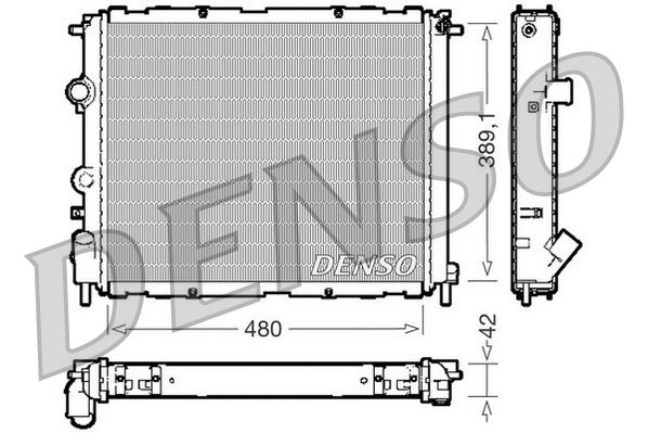 RADİATOR. ENGİNE COOLİNG RENAULT CLIO II 98-