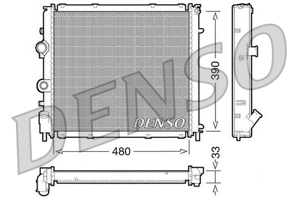 RADİATOR. ENGİNE COOLİNG RENAULT CLIO II 98-