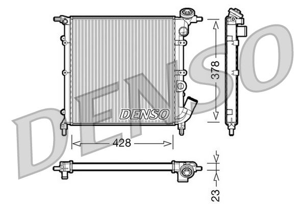 RADİATOR. ENGİNE COOLİNG RENAULT 19 I 88-92