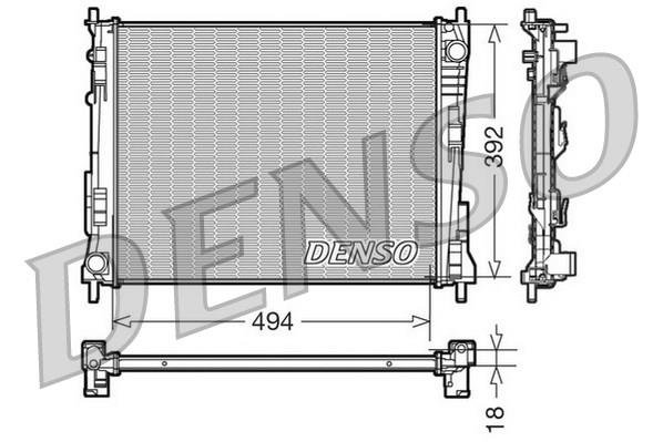 RADİATOR. ENGİNE COOLİNG RENAULT TWINGO II 07-