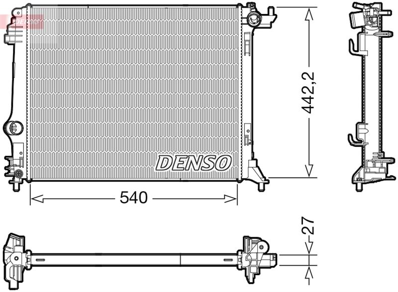 RADİATOR. ENGİNE COOLİNG RENAULT GRAND SC NIC IV 16-