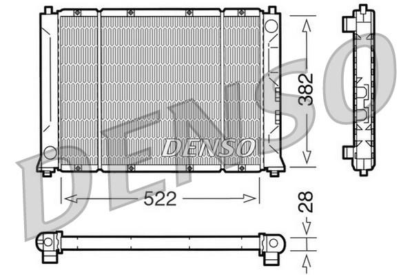 RADİATOR. ENGİNE COOLİNG HONDA CONCERTO 89-96