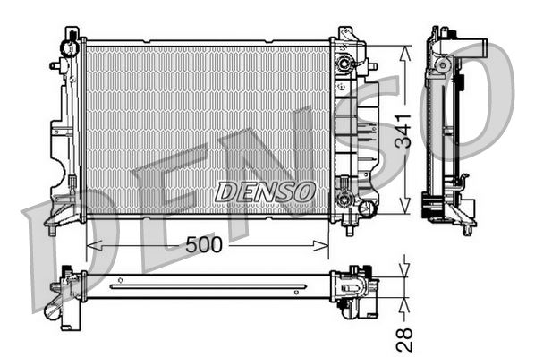 RADİATOR. ENGİNE COOLİNG SAAB 900 II 93-98