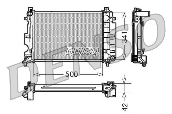 RADİATOR. ENGİNE COOLİNG SAAB 900 II 93-98