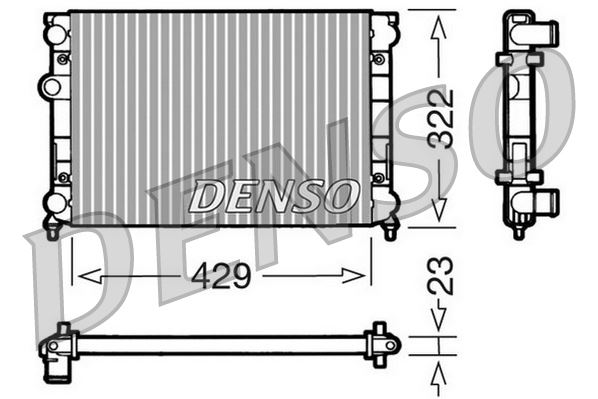 RADİATOR. ENGİNE COOLİNG VW GOLF III 1H. 1E 91-99