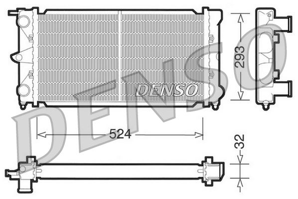 RADİATOR. ENGİNE COOLİNG VW DERBY 86C. 80 81-84