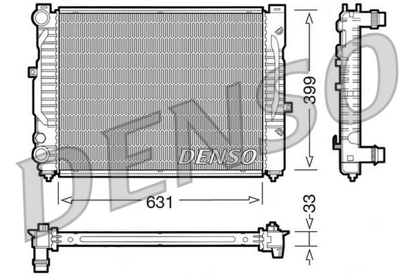 RADİATOR. ENGİNE COOLİNG AUDI A4 8D. B5 94-01